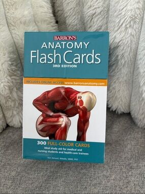 Barron's Anatomy Flash Cards - Teal & White